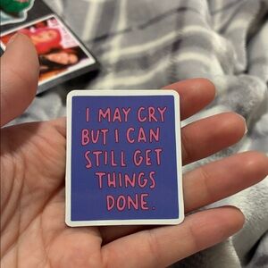 Motivational Purple Magnet